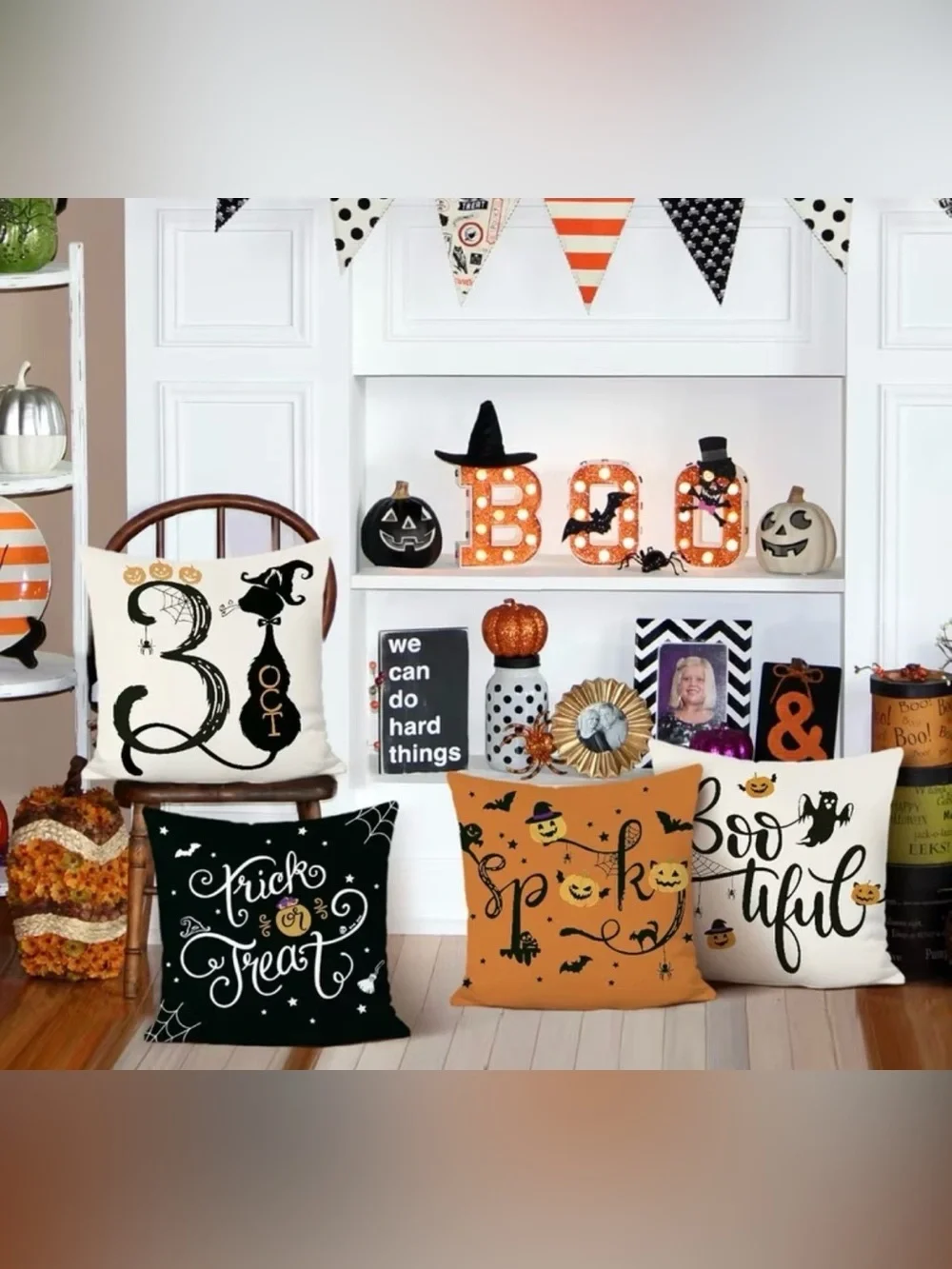 Halloween Decorative Throw Pillow Covers - Set of 4